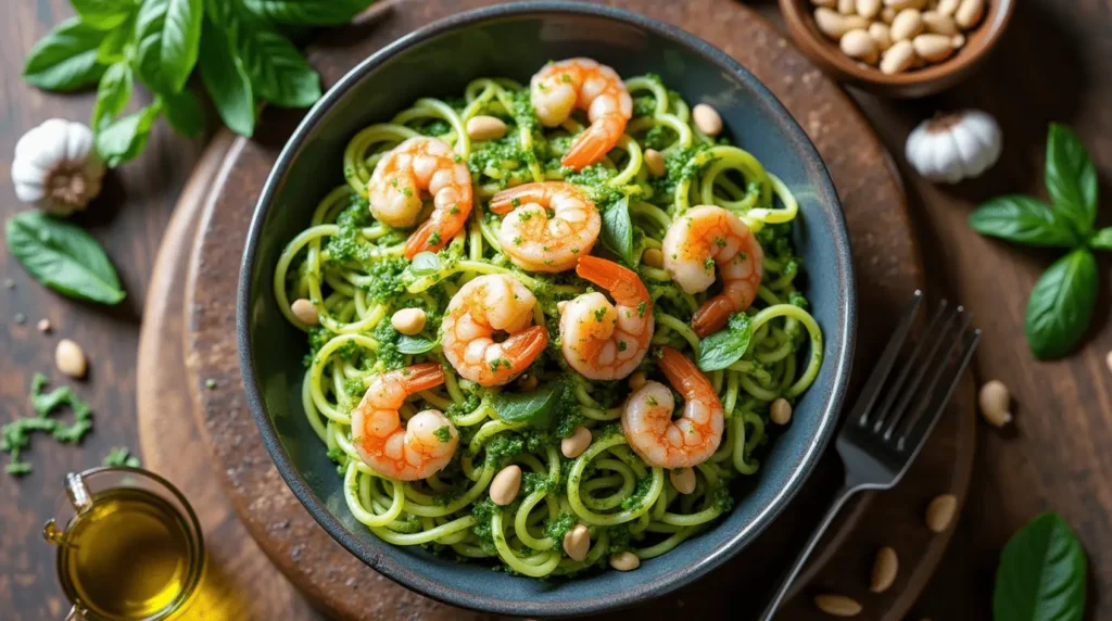 pesto langostino zcchini recipes