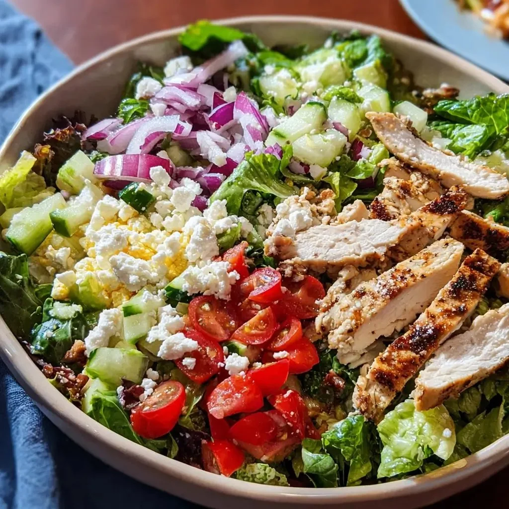 Chopped Power Salad with Chicken - a healthy and delicious meal option.
