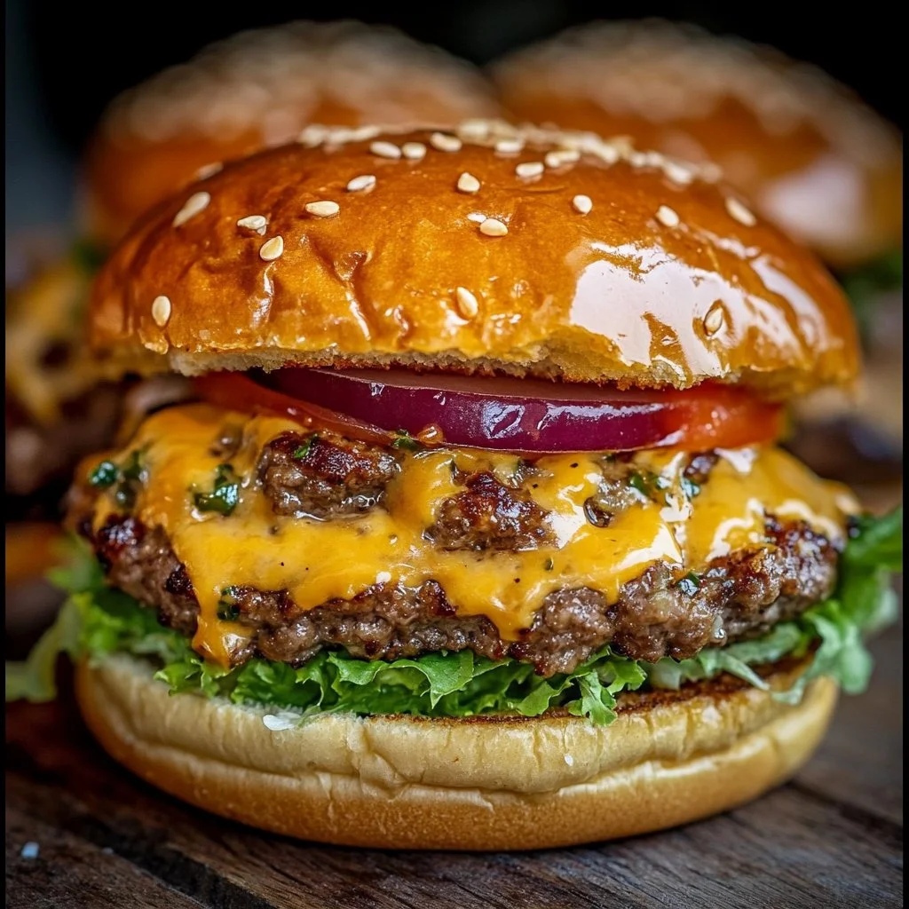 Delicious Crack Burgers with juicy patties and fresh toppings