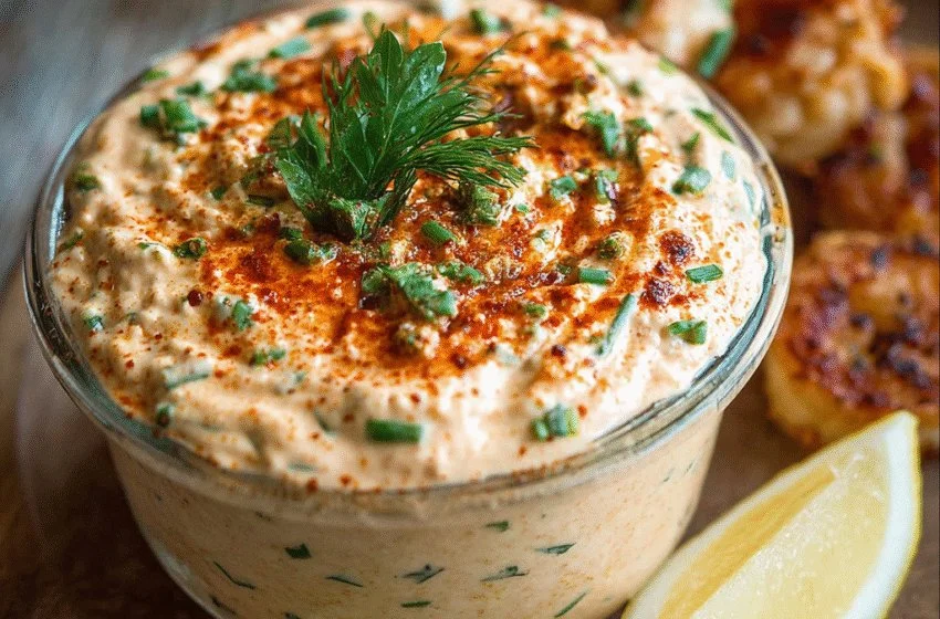 Delicious Easy Cajun Remoulade sauce served with seafood
