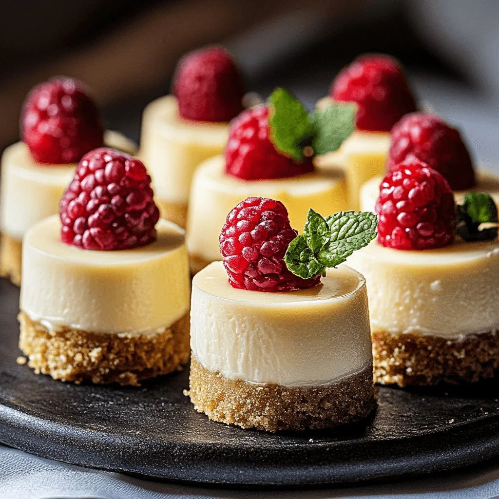 Delicious easy mini cheesecakes topped with fruit