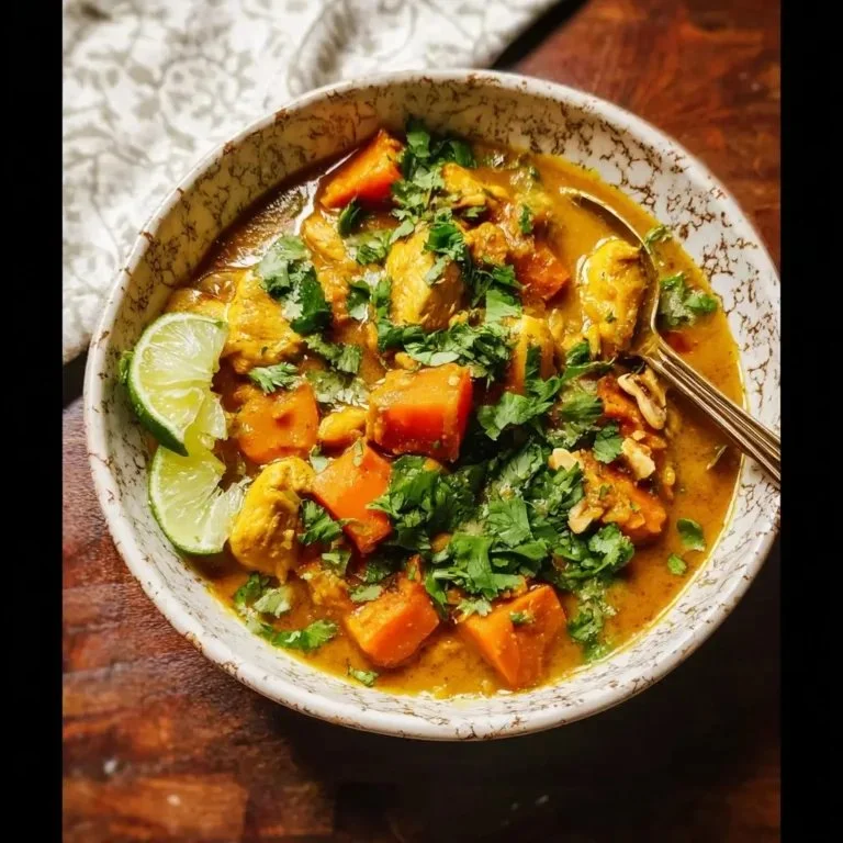 Instant Pot Chicken and Sweet Potato Curry Recipe featuring vibrant ingredients
