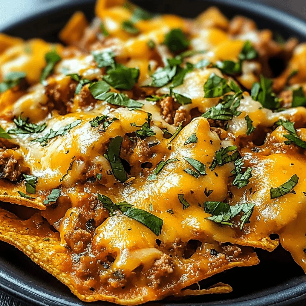 Plate of low carb nachos topped with cheese, jalapeños, and avocado