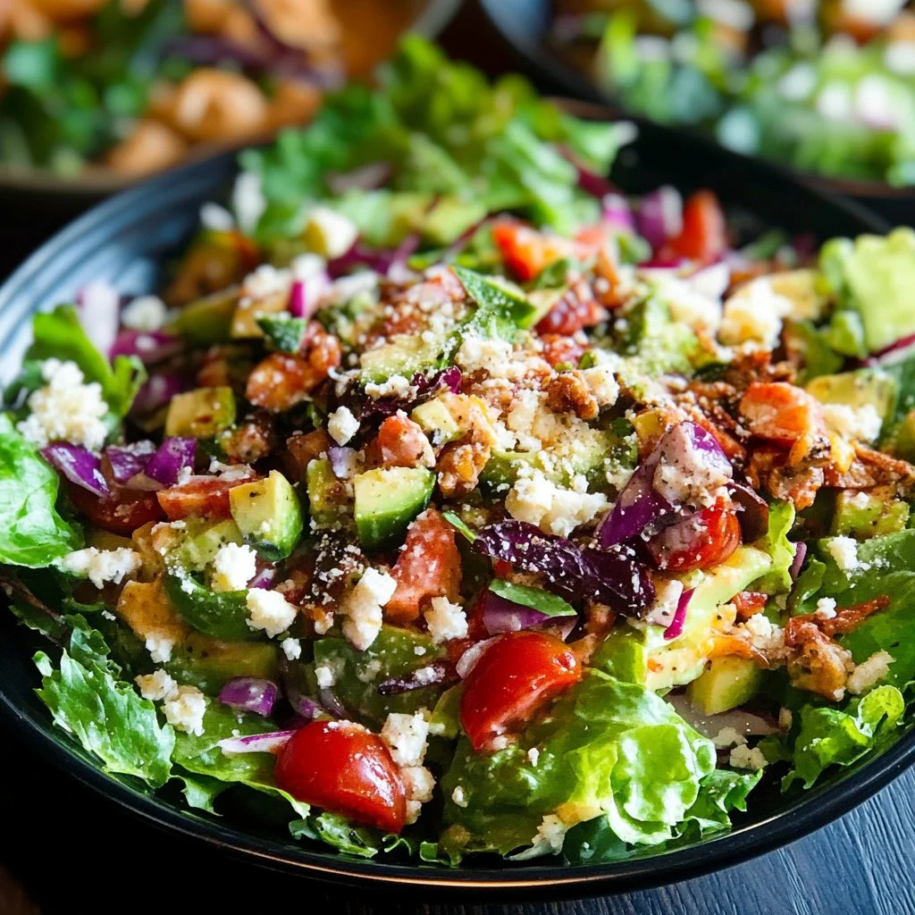 Delicious bowl of the best salad with fresh ingredients and vibrant colors
