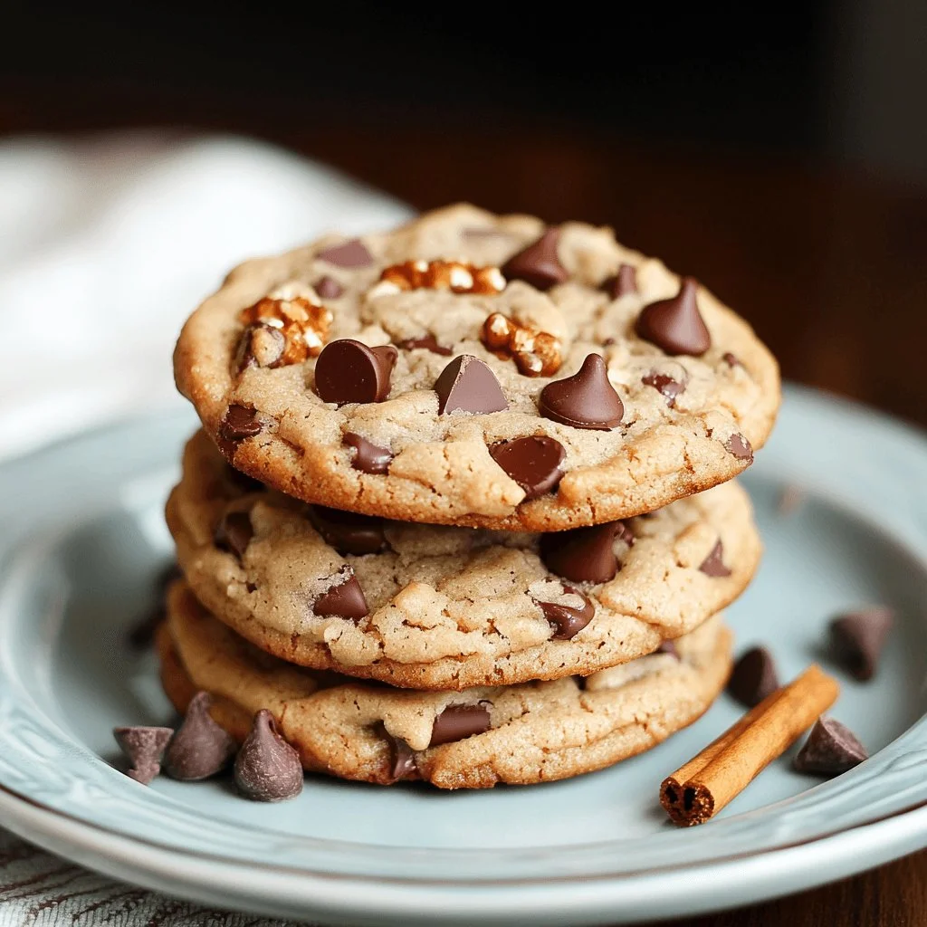 Turtle Chocolate Chip Cookies with caramel and chocolate chips