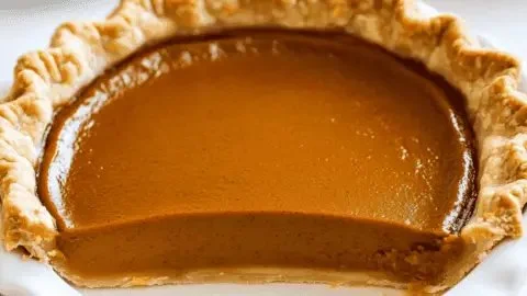 Delicious 5-Ingredient Easy Pumpkin Pie with whipped cream topping
