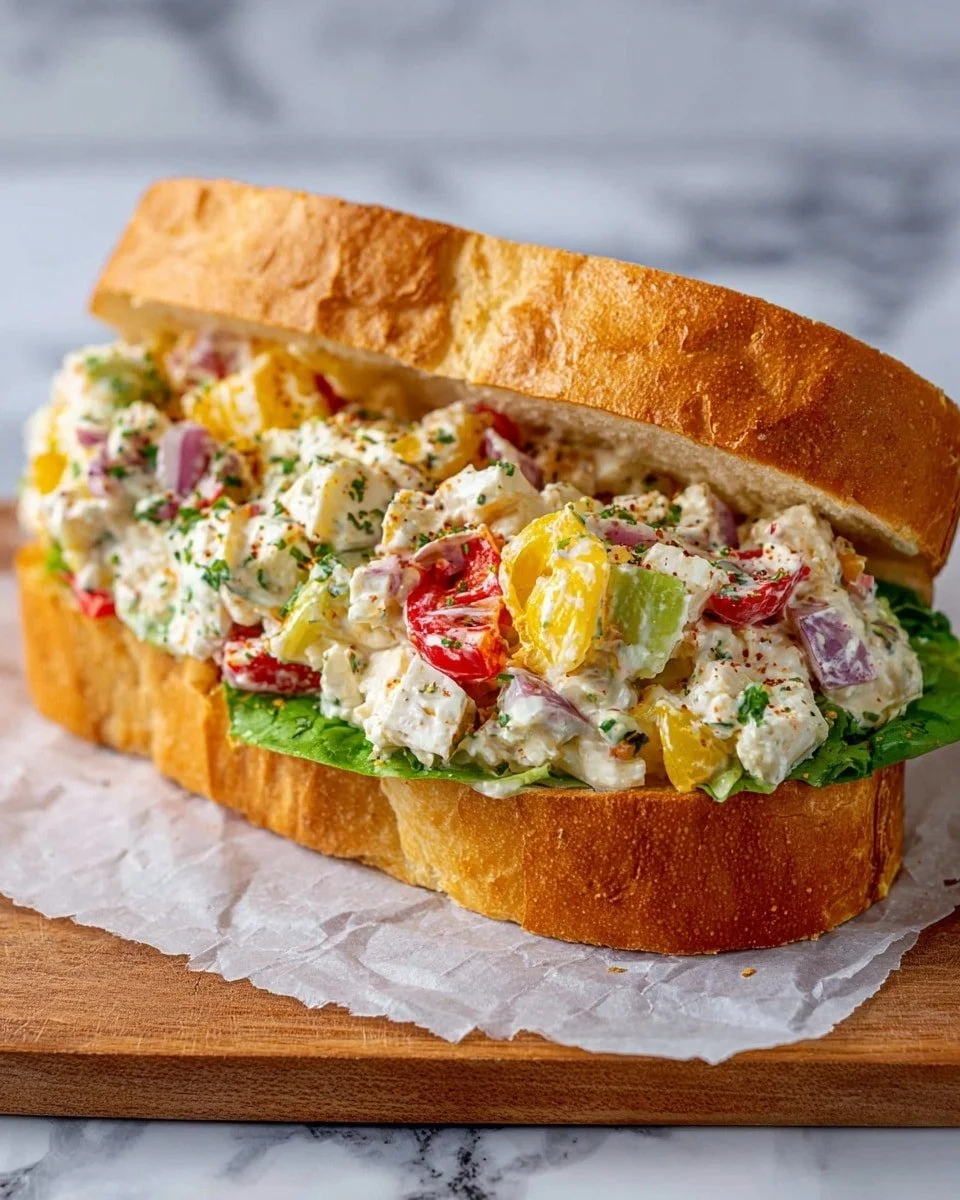 Chopped Italian Sandwich filled with delicious meats, cheeses, and fresh vegetables.