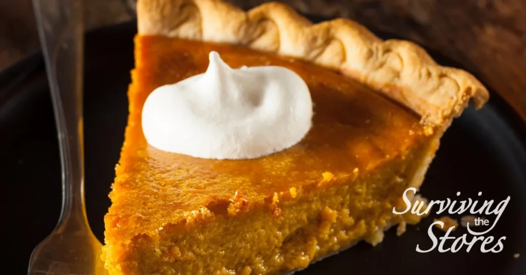 Classic homemade pumpkin pie with a golden crust and creamy filling